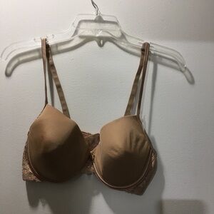 Frederick's of Hollywood Lace Tan Bra 38C NEW